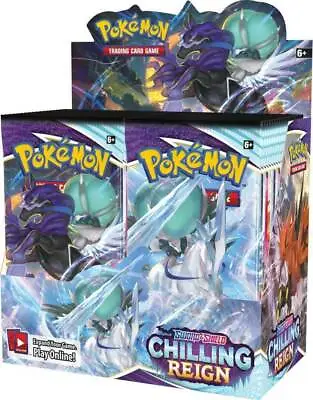 $248.95 • Buy Chilling Reign POKEMON TCG Sword And Shield Booster Box 36 Packs Factory Sealed