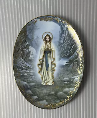 “Our Lady Of Lourdes” The Bradford Exchange  Visions Of Our Lady Collector Plate • $12.99