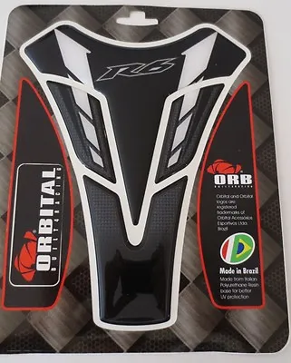 ORBITAL TANK PROTECTOR GEL PAD - YAMAHA YZF - R6 - BLACK/BLACK/WHITE 5.6  X 7.2  • $9.95