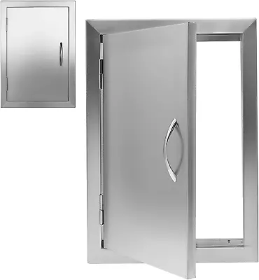 BBQ Future Stainless Steel Outdoor Kitchen Door 14W X 20H Inch Cabinets Vertica • $83.99