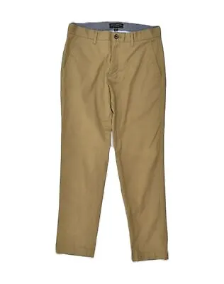 BANANA REPUBLIC Mens Mason Slim Chino Trousers W30 L30 Beige Cotton AN00 • £14.09