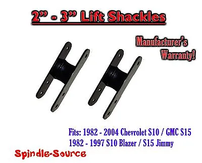 2  - 3  Lift Shackles FOR 82 -05 Chevrolet S-10 / GMC S-15 Sonoma Blazer Jimmy • $38.58