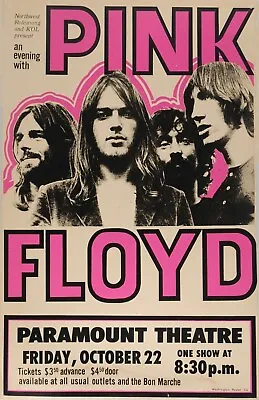 Pink Floyd (11 X17 ) Glossy/ Satin Band Concert Poster Syd Barrett • $24.99