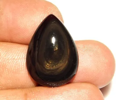 18.ct Natural Rainbow Obsidian Eye Pear Cabochon Jewelry Making Gemstone At=53 • $9.90