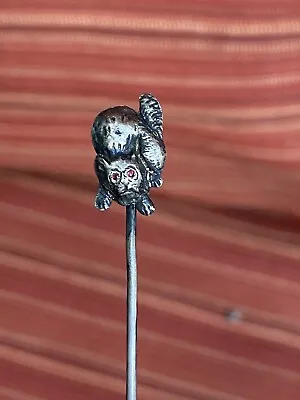 $26 • Buy Vintage Antique Sterling Scaredy Cat Stick Pin Halloween 