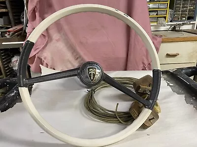 Vintage 1962 15” Kainer Boat Steering Wheel Cable And Pulleys Wood Boat • $225