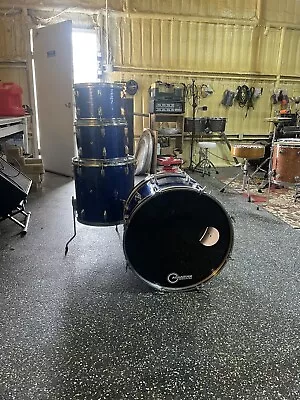 MIJ Drum Set 4 PC Vintage 60s Blue Sparkle Japan • $589.99