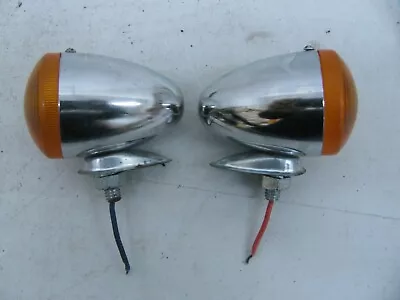 Vintage Accessory Bullet Lights Harley Davidson Knucklehead Panhead Flathead • $199