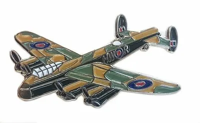 RAF Lancaster Bomber Metal Enamel Pin Badge WW2 WWII Royal Air Force • £2.94