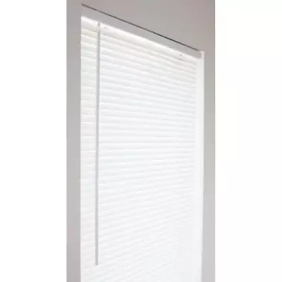 MINI WINDOW BLINDS White Cordless Vinyl 1 In. Slats Multiple Sizes • $24.93