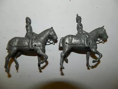 2 Vintage Britains Lead Original Unpainted Casting Ramc Or Supply Wagon Horses • £7.99