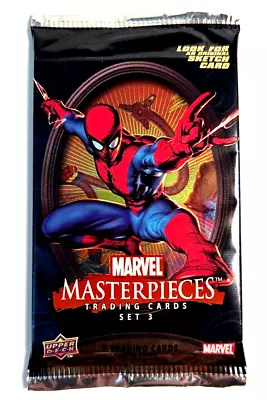 Marvel Masterpieces Series 3 (2008)  7 Card Pack Factory Sealed • $12.95