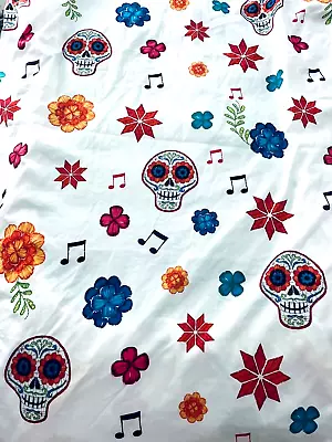 Rare Kids Disney Pixar COCO FITTED TWIN Scull Floral Sheet • $19.90