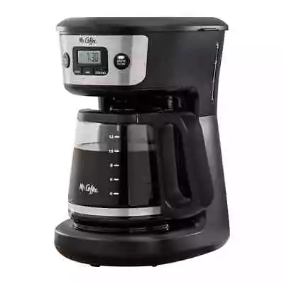 Mr. Coffee 12-Cup Programmable Coffee Maker - Black/Stainless Steel • $34.99