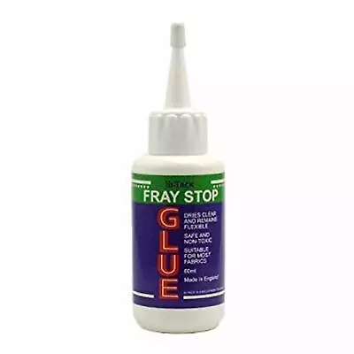 Hi-Tack Glue -  Fast Tack Fray Stop Fabric Fabric Stiffener Trim It No Sew • £2.99