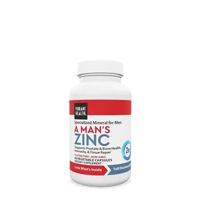 Vibrant Health A Man's Zinc 60 Capsule • $14.29