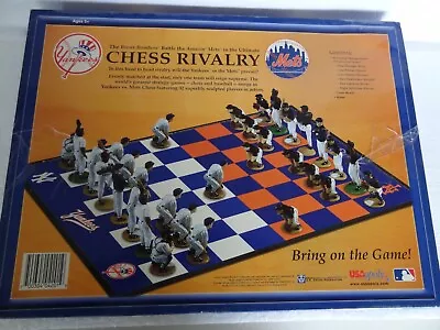 New York Yankees Vs. New York Mets Chess Game - USAopoly EUC MLB 2002 • $14.95