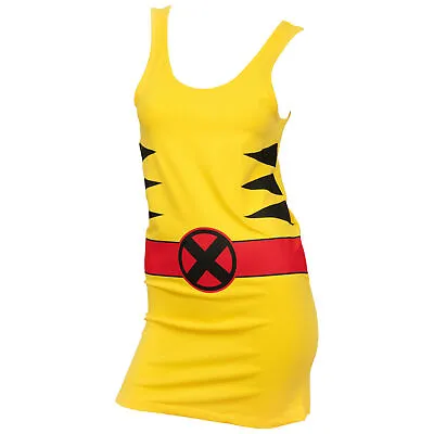 X-Men Juniors Costume Tunic Tank Dress Yellow • $9.99