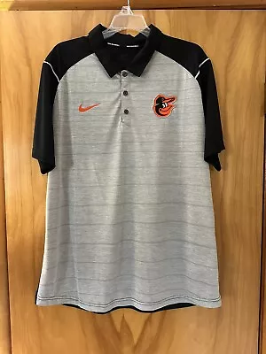 Nike BALTIMORE ORIOLES Dri-Fit Golf Style Polo Shirt MLB Sz XL • $20