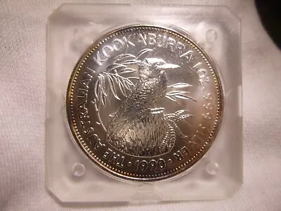 1990 $5 Australian Kookaburra 1 Oz .999 Silver Coin  With Original  Mint Capsule • $48