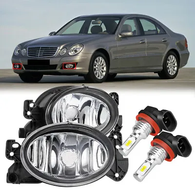 Pair LED Fog Light Lamp For Mercedes Benz W211 E320 E350 E550 2007 2008 2009 • $141.34