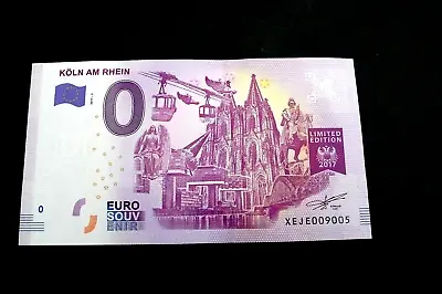 £5.12 • Buy Coln Am Rrhine 0 Euro Souvenir Banknote Cologne Banknote Coin Note A
