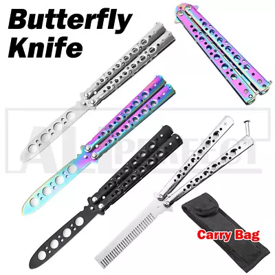 AU CSGO Rainbow Butterfly Knife Metal Folding Practice Trainer Training Tool  • $5.82