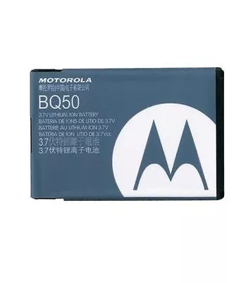 LOT Of 100 OEM MOTOROLA BQ50 910mAh BATTERIES EM330 VE240 W175 W230a W270 W233 • $57.04