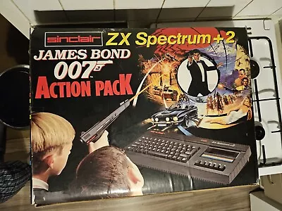 Sinclair ZX Spectrum+2  + James Bond Action Pack Rare Collectors Computer • £180