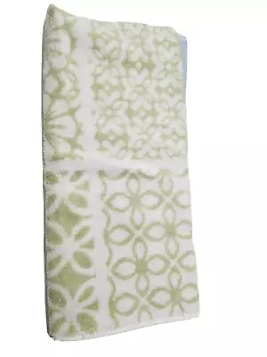 Martha Stewart Collection Tile Patchwork 16  X 28  Spa Hand Towel-Aloe T4103753 • $12.95