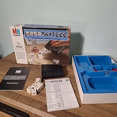 Word Yahtzee Family Game MB Games Vintage 1979 | Timer Broken • £3.99