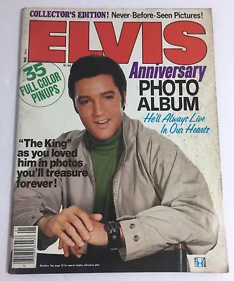 Vintage Elvis Presley Anniversary Photo Album Magazine Collector's Edition • $12.57