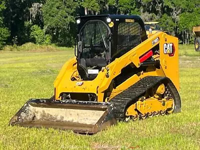 2021 Caterpillar 279D3 Skid Steer Track Loader Crawler Cab Aux Hyd Q/C Bidadoo • $30000