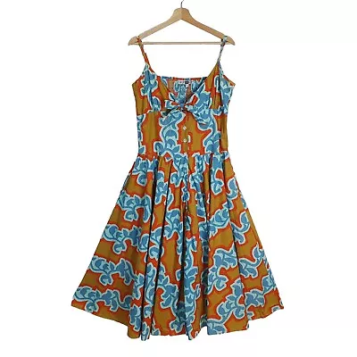 Katie Pye Size S(12) Iconic Australian Designer Vintage 80s Fit Flare Midi Dress • $149.95