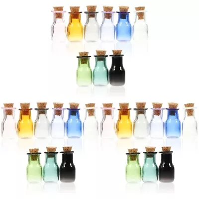 9pcs Practical Sample Bottles Glass Bottles Small Bottles Blessing House • £13.55