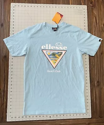 Ellesse Blue S Short Sleeve T Shirt GRAPHICS Pavlo Tee Shs18676 • $24.99