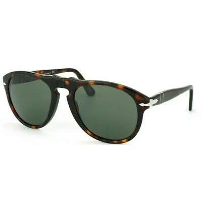 $108.99 • Buy New Persol PO0649 24/31 Icons Sunglasses Havana Frame Green Lens 54mm