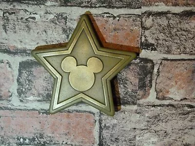 Walt Disney World ALL STAR RESORT Mickey Mouse Star Brass Sign Wall Prop • £13.99