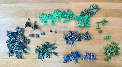 Lot Of Plastic Toy Soldiers And Weapons - Marx MPC Tootsie Stomper Vintage • $9.99