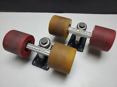 Vintage Bennett Pro Skateboard Trucks With LOTUS #2 Wheels • $159