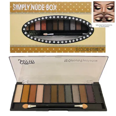 Nude Eyeshadow Palette Saffron 12 Colors Metallic Shimmer Smokey Cat Smokey Eye • £3.99