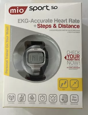 Mio Sport SD Watch EKG-Accurate Heart Rate/Steps/Distance Open Box Like New • $18.36