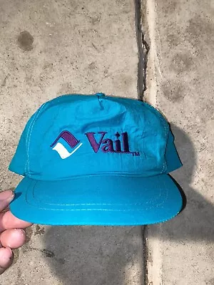 Vintage 90’s Vail Colorado Ski Snowboarding Strapback Hat OSFA • $18