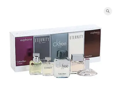Calvin Klein Fragrance Miniatures For Men And Women 5 Piece Travel Set SEALED • £39.99
