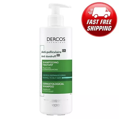 Vichy DERCOS EXTRA LARGE  Anti-Dandruff Shampoo Normal To OILY Hair 13.2oz 390ml • $33.98