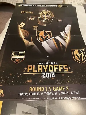 Vegas Golden Knights Stanley Cup Playoffs Posters All Rounds But Rd 1 Gm 1 -2018 • $55