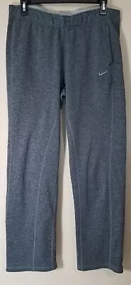 Nike Therma Fit Active Sweatpants Women Size Medium Gray Ankle Zip • $18.99