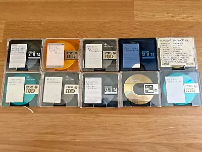 10 X Pre Recorded Hip Hop Minidiscs With Cases Minidisc Mini Disc 74 • £21.99