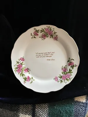 Vintage Mother’s Day Message On Porcelain Plate “With Love” Present/ Gift • £0.99