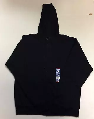 Mission Ridge Men's Charcoal Black Full Zip Hoodie Size Large Free Shipping • $12.99